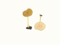 Pluteus romellii  (Britzelm.) Sacc. , Gelbstieliger Dachpilz