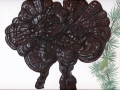 Ganoderma carnosum Pat. , Dunkler Lackporling