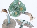 Stropharia caerulea Kreisel , Blauer Träuschling