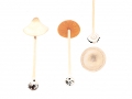 Conocybe inocybeoides Watling , Risspilzähnliches Samthäubchen , Knolliggestieltes Samthäubchen